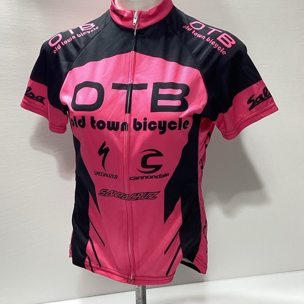 Voler OTB Cycling Jersey Voler Cycle Race Shirt Front Zip Back pockets Medium